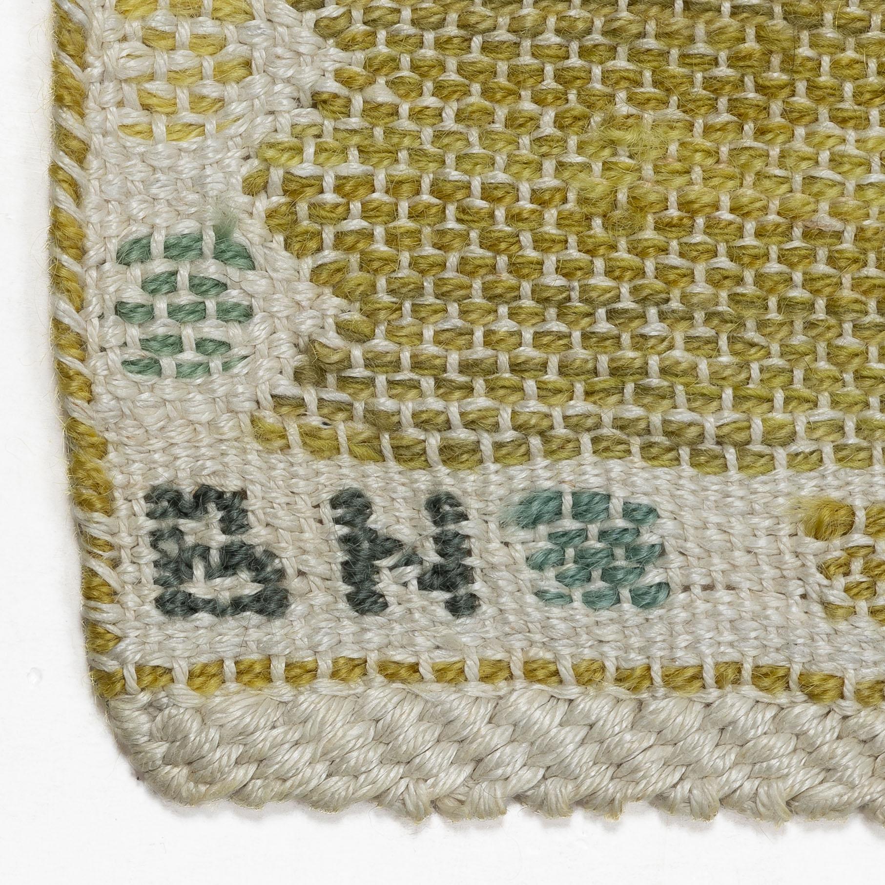 Barbro Nilsson, A "Bladen, gul" textile.