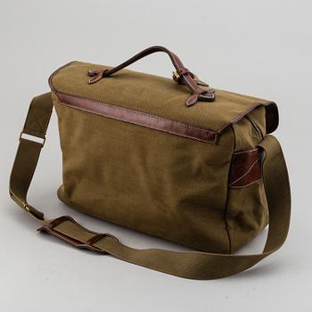 MULBERRY, a canvas and leather bag.