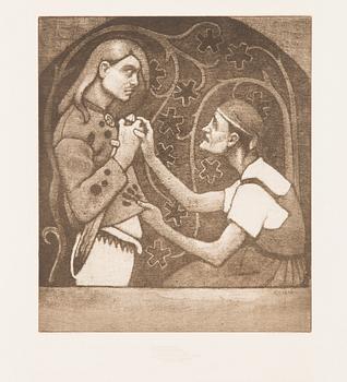 Akseli Gallen-Kallela, folder with 36 heliogravures. Kemigrafinen Oy, Helsinki 1912-1914.