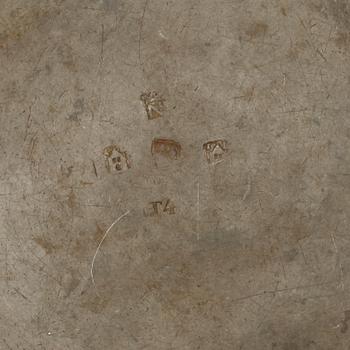 GRÖTSKÅL, tenn, Johan Lindwall, Nyköping 1849.