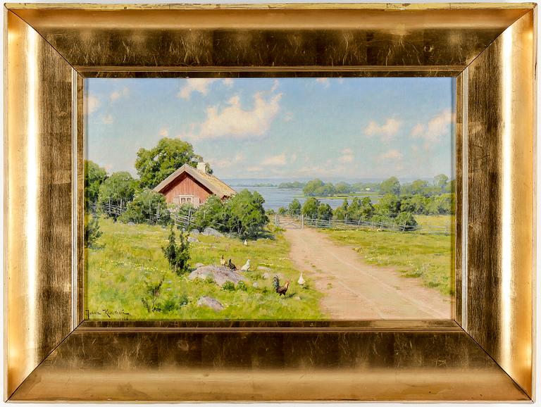 JOHAN KROUTHÉN, olja, signerad och daterad 1910.
