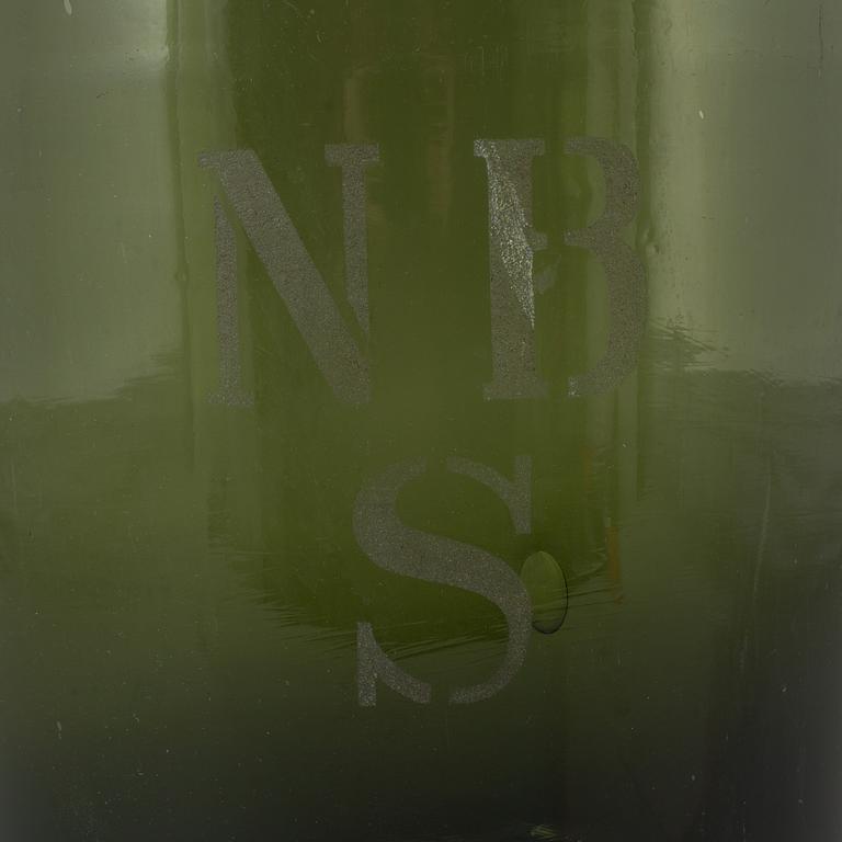 FLASKA, glas, 1800-tal.