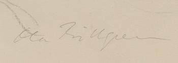 OLA BILLGREN, pencil, signed.