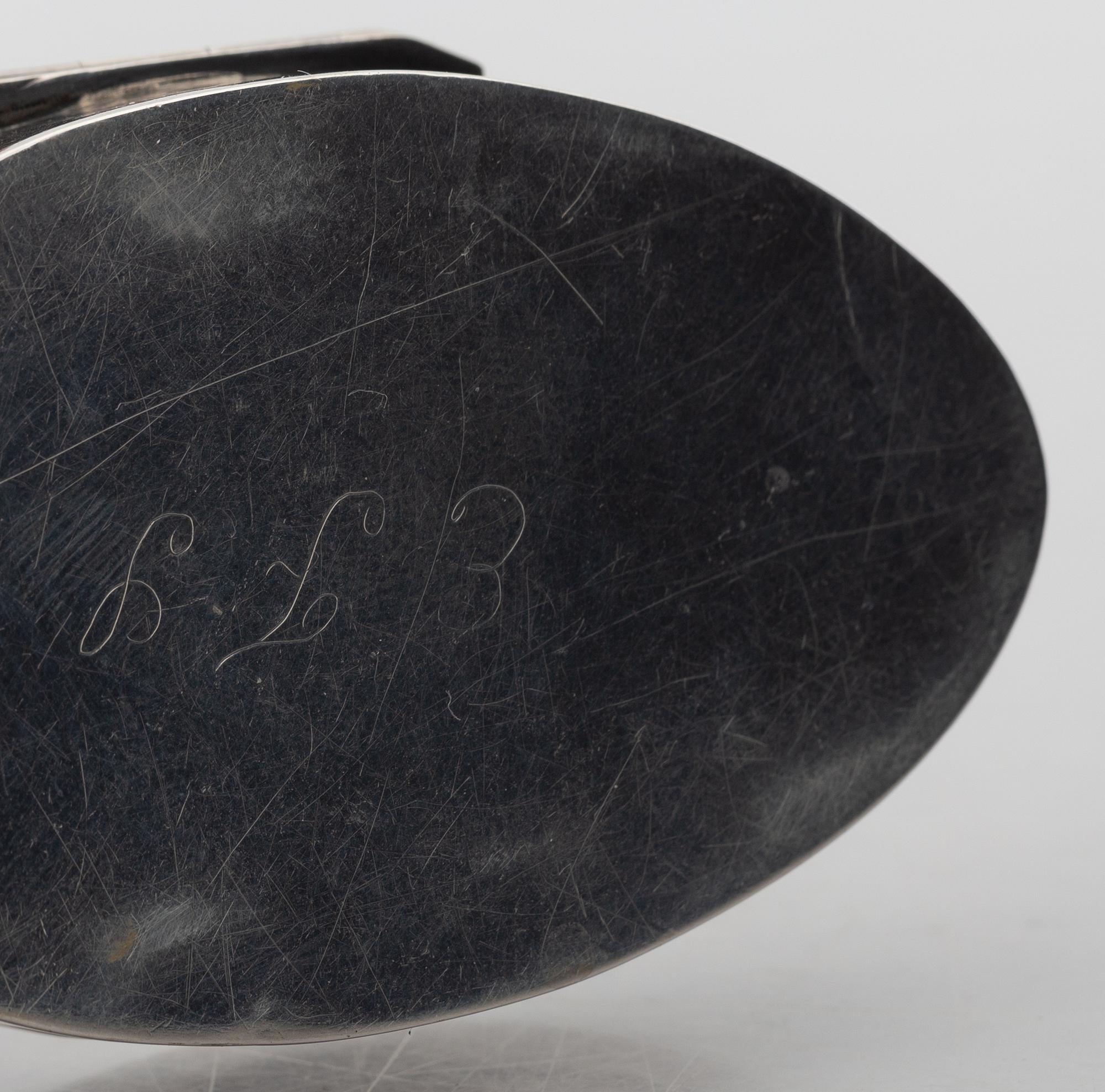 Two Swedish Silver Boxes, first half of the 19th Century.