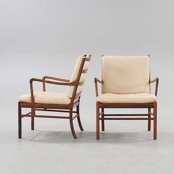 OLE WANSCHER, karmstolar, ett par "Colonial Chair, PJ 149", Poul Jeppesen, Danmark.