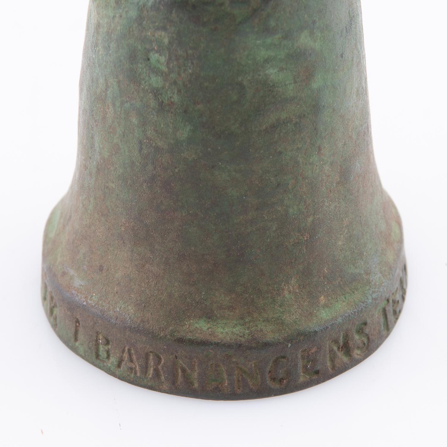 Jussi Mäntynen, sculpture, bronze, signed and dated -55.