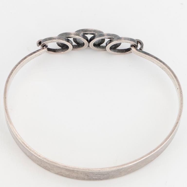 ERIK GRANIT & CO, Armring, silver.