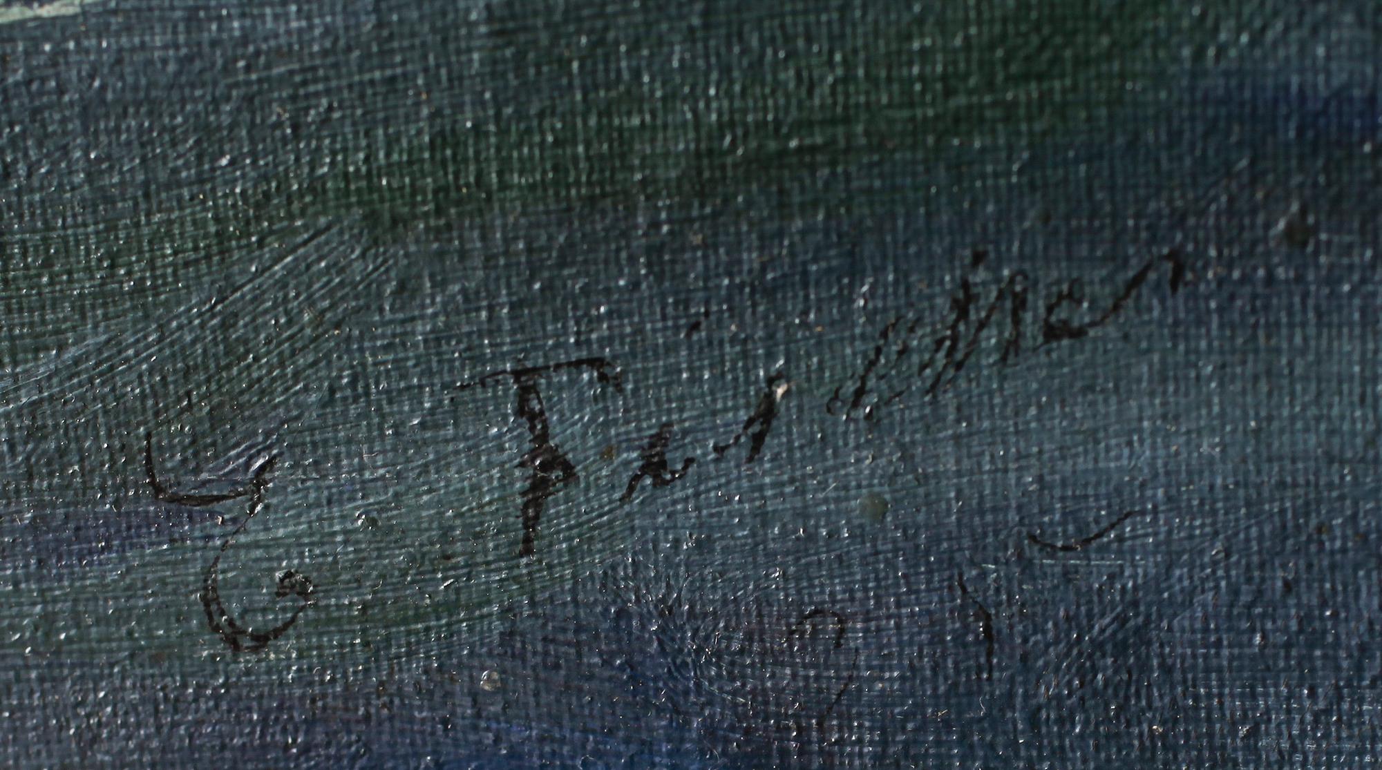 OKÄND KONSTNÄR, olja på duk, otydligt signerad och daterad 35.