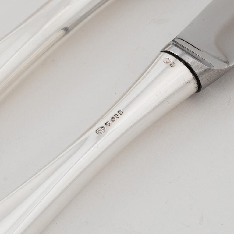 A 84 piece silver cutlery set, Thorvald Marthinsen Sølvvarefabrik, Norway, 20th century.