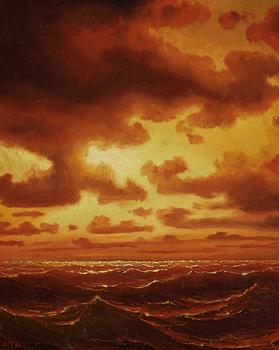 Marcus Larsson, ”Solnedgång på havet” (Sunset).