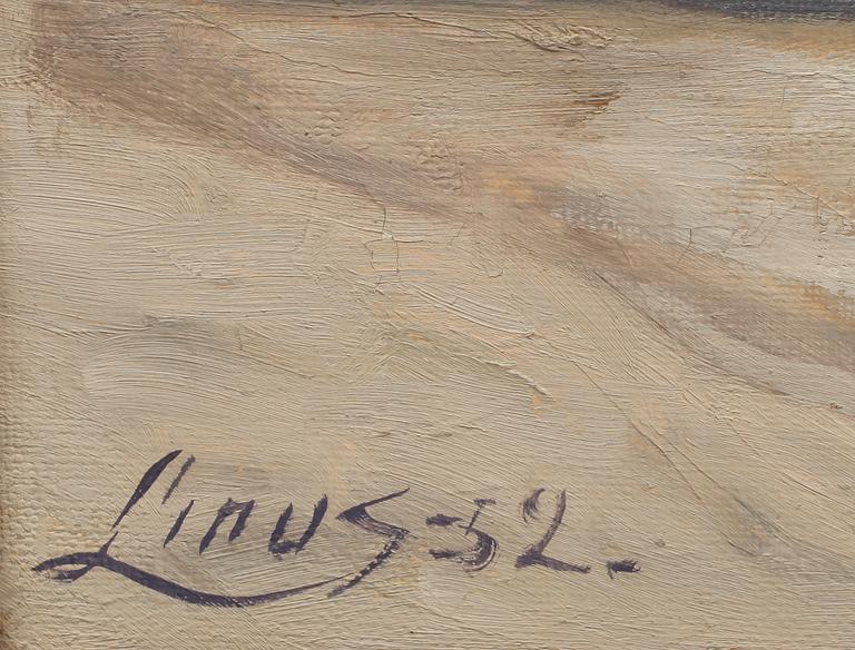 AXEL LINUS, olja på duk, sign och dat -52.
