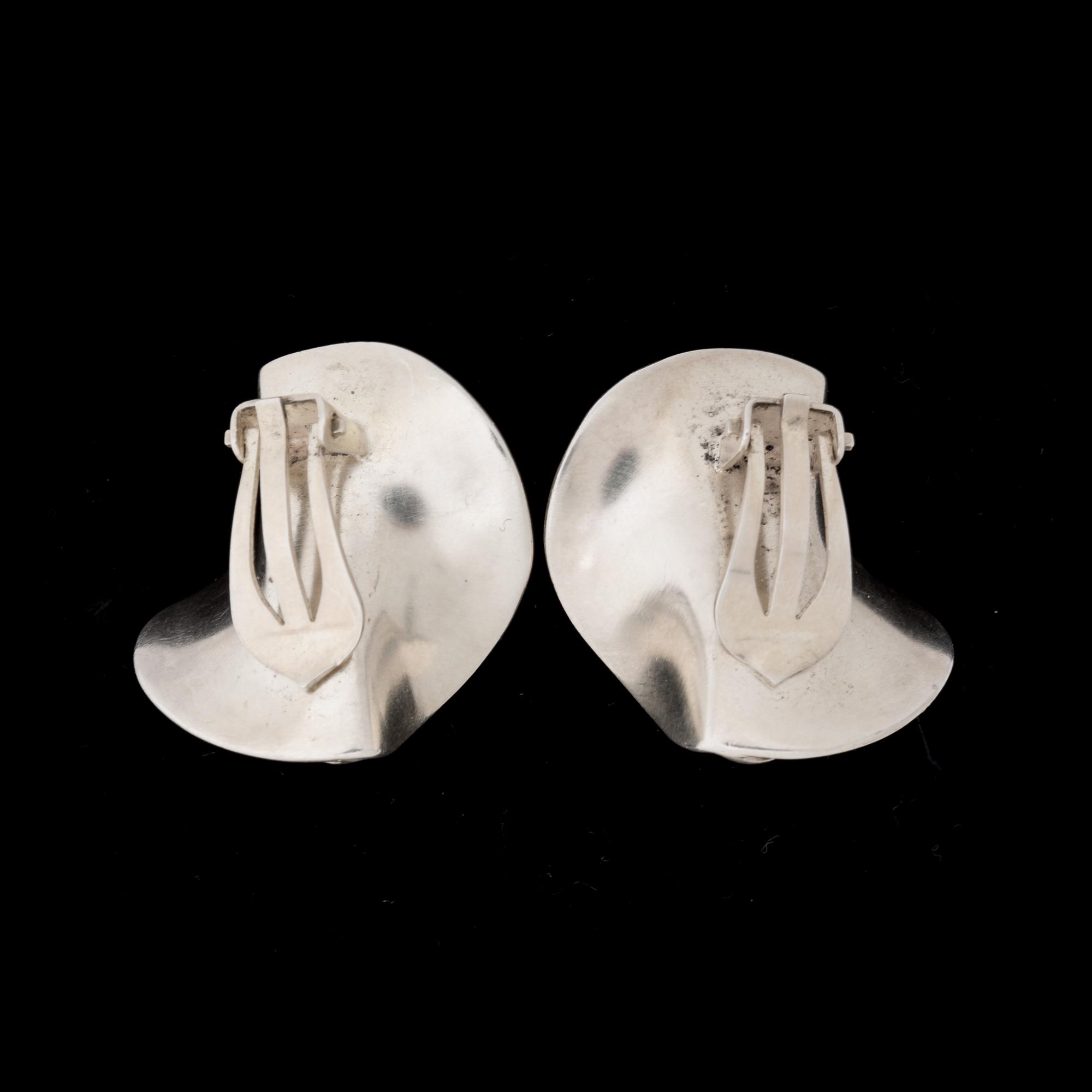 ÖRHÄNGEN, sterlingsilver, Hans Hansen, Georg Jensen, Köpenhamn. Vikt ca 21 g.