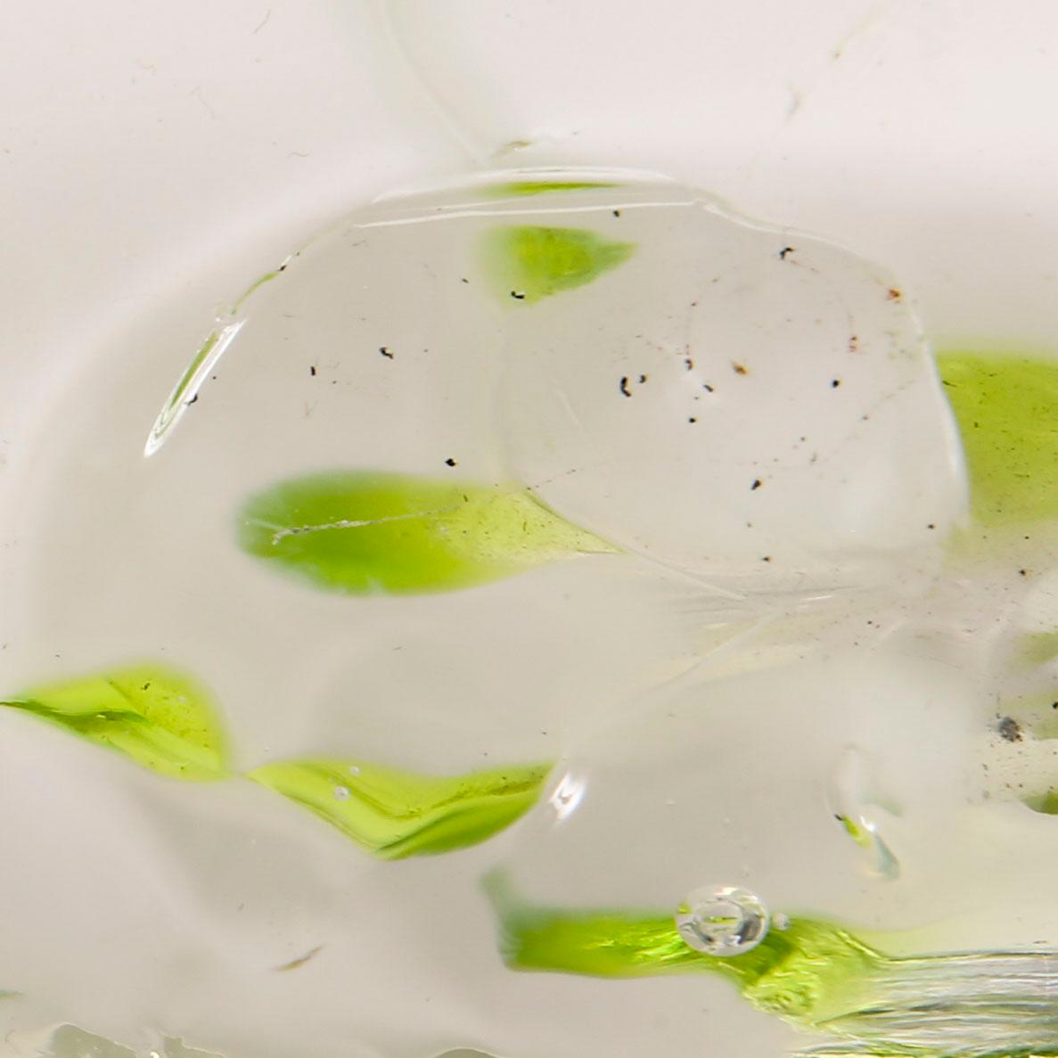 Elna Melusine Jolom, a signed and dated glass vase 2014 Österlens Glashytta.