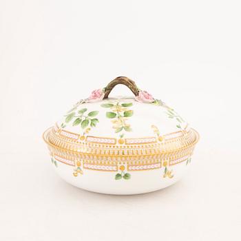 Karott med lock "Flora Danica" Royal Copenhagen Danmark porslin.