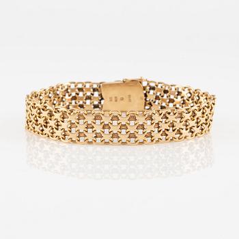 Armband 18K guld, X-länk.