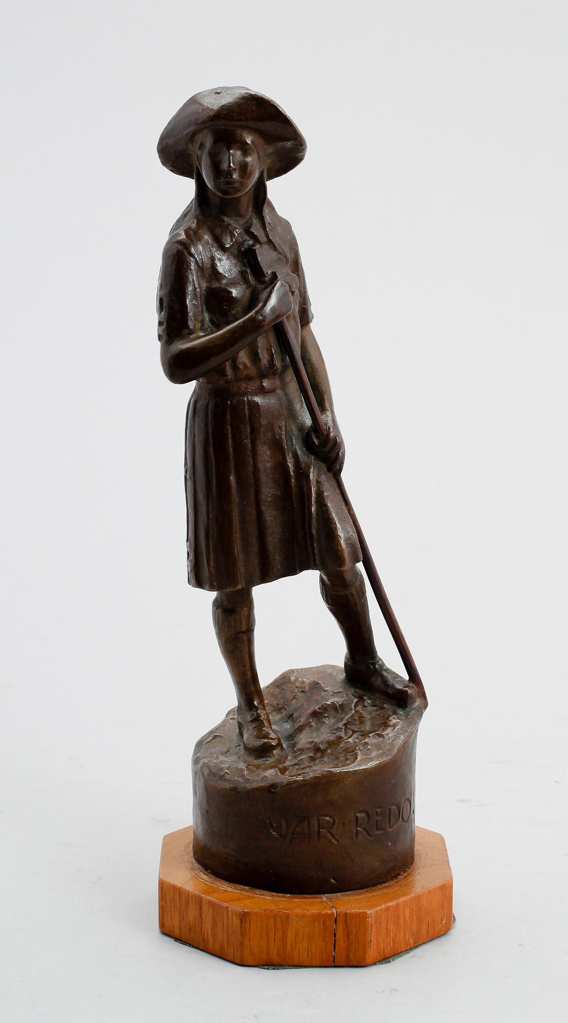 TORE STRINDBERG, skulptur, brons, signerad och daterad 1911.