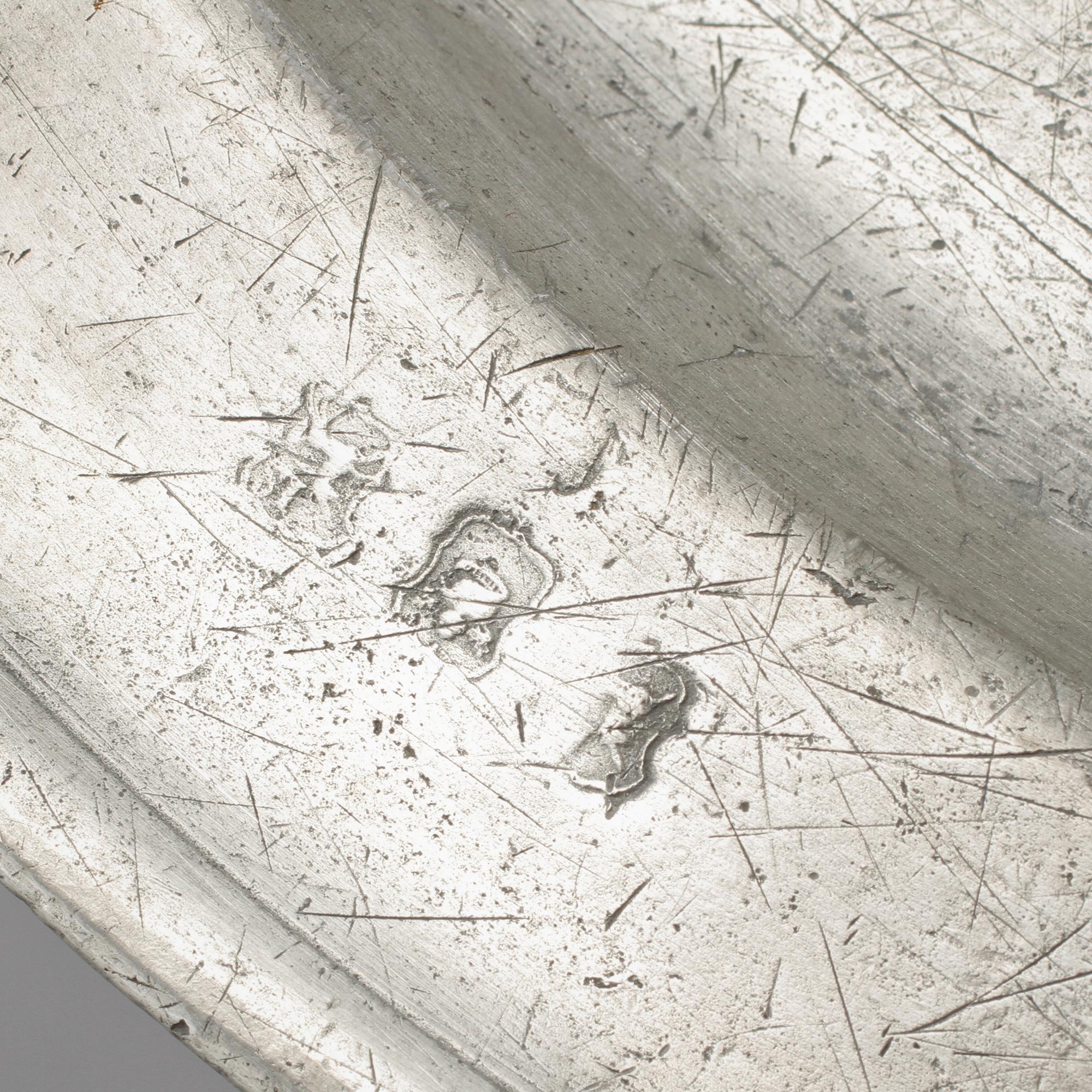 STOP samt FAT, ett par, tenn, 1700-tal.