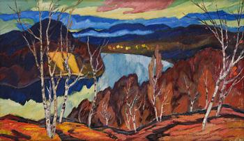 772. Helmer Osslund, View over the Ångerman River at Granvåg.