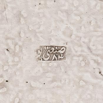 A 5-piece Persian tea service, first half of the 20th century.