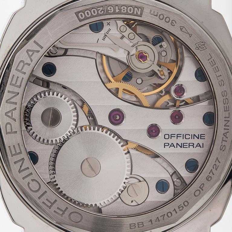 Panerai, Luminor, "Sandwich Dial", wristwatch, 44 mm.