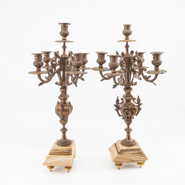 Table garniture 3 pcs 20th century.