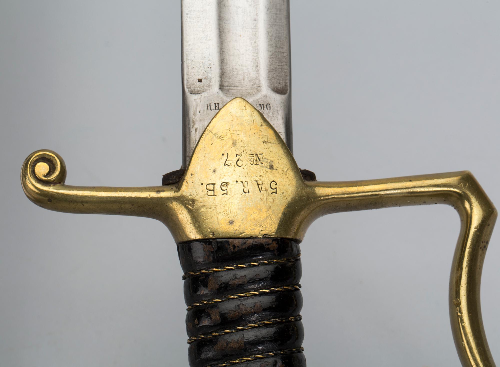 SABEL, m/1889, Sverige, för manskap vid artilleriet.