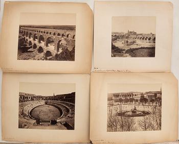 Fotografier 8 st sent 1800-tal Frankrike/Italien.