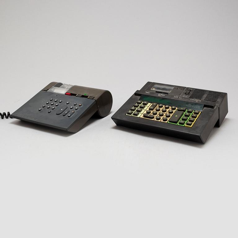 MARIO BELLINI, 2 calculators , Olivetti 1970's.