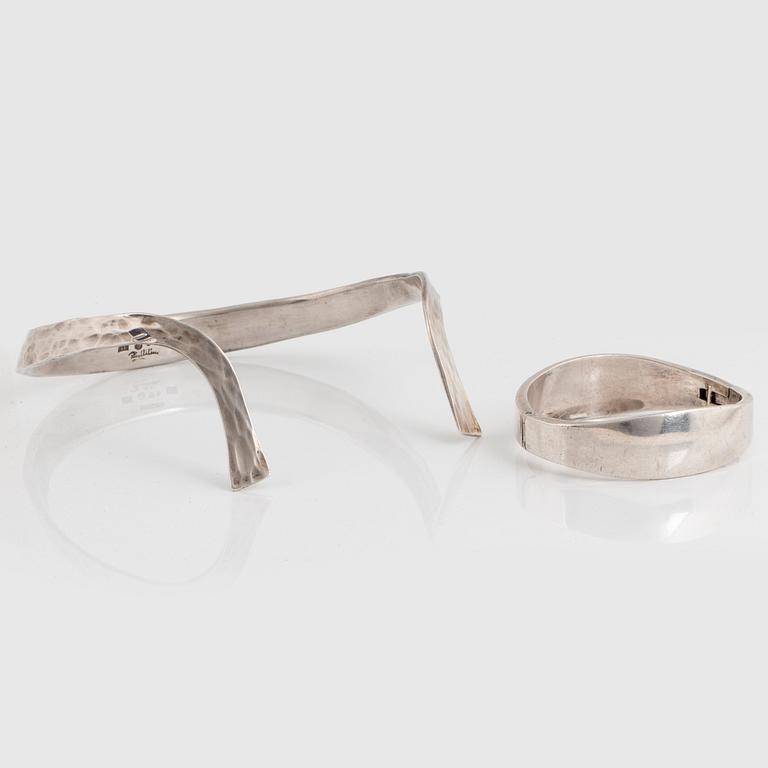 Rey Urban, REY URBAN, a sterling silver choker and bangle, Stockholm 1967-68.