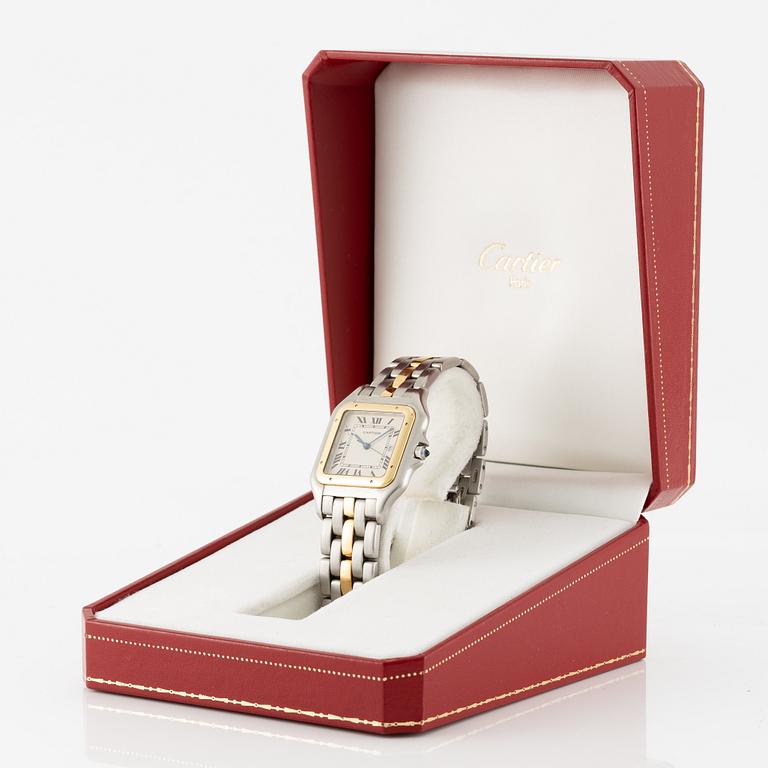 Cartier, Panthère, "Jumbo", wristwatch, 29.5 x 29.5 (39.5) mm.