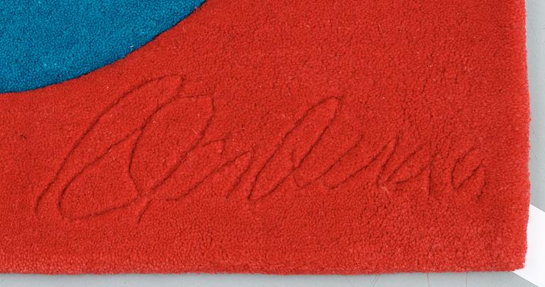 MATTA. "Red on Blue", Chosen love. Tuftad 1995. 182,5 x 184 cm. Robert Indiana, USA, född 1928.