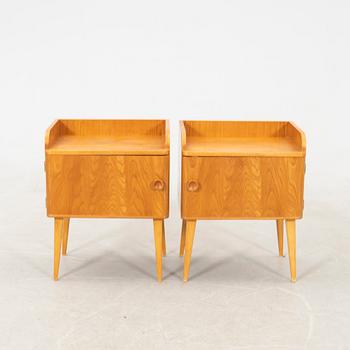 Bedside tables, a pair, 1940s/50s.