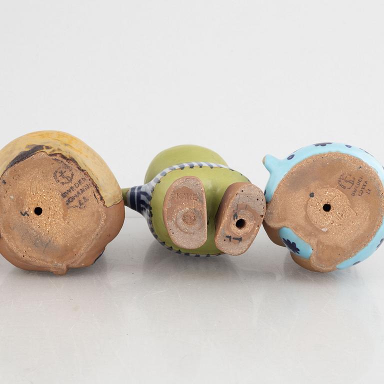 Lisa Larson, figuriner, 5 st,  Gustavberg.