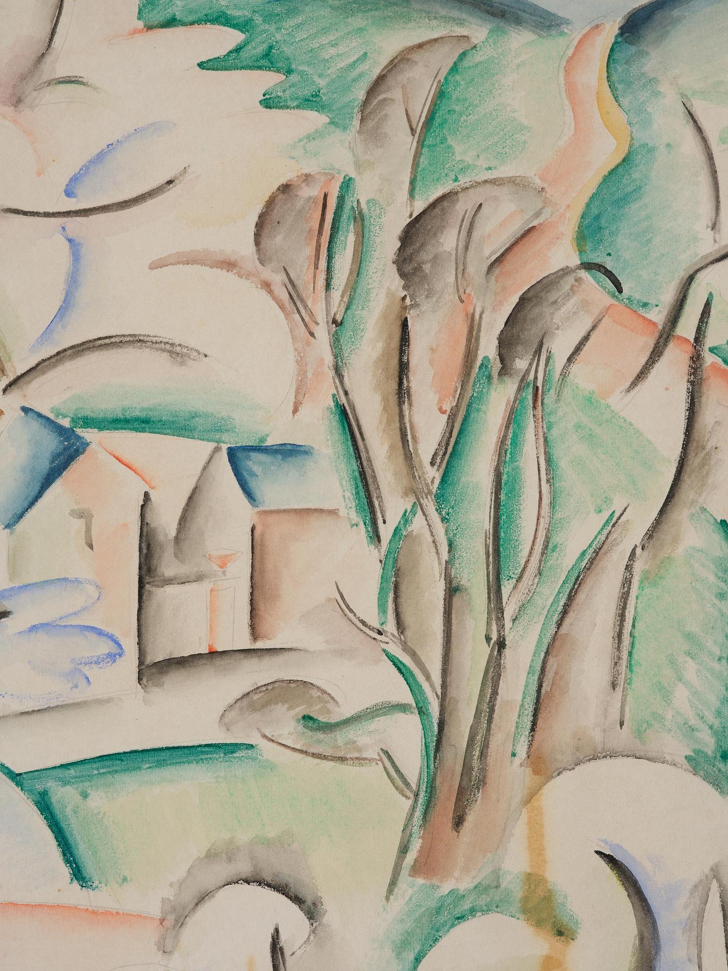 André Lhote, "Village aux arbres en fleurs".