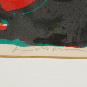 BENGT LINDSTRÖM, färglitografi, signerad och numrerad 107/150.