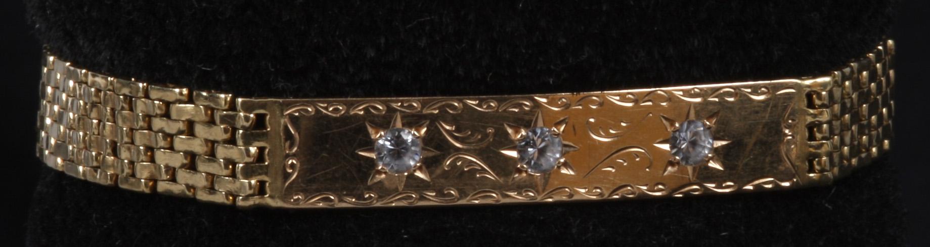 ARMLÄNKAR, 2 st 18k guld. 9 resp 17g.