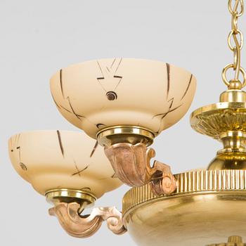 Paavo Tynell, taklampa modell 1204/5, Taito, 1930-tal.