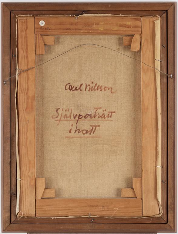 AXEL NILSSON, olja på duk. Signerad och daterad Skepparp - 57.