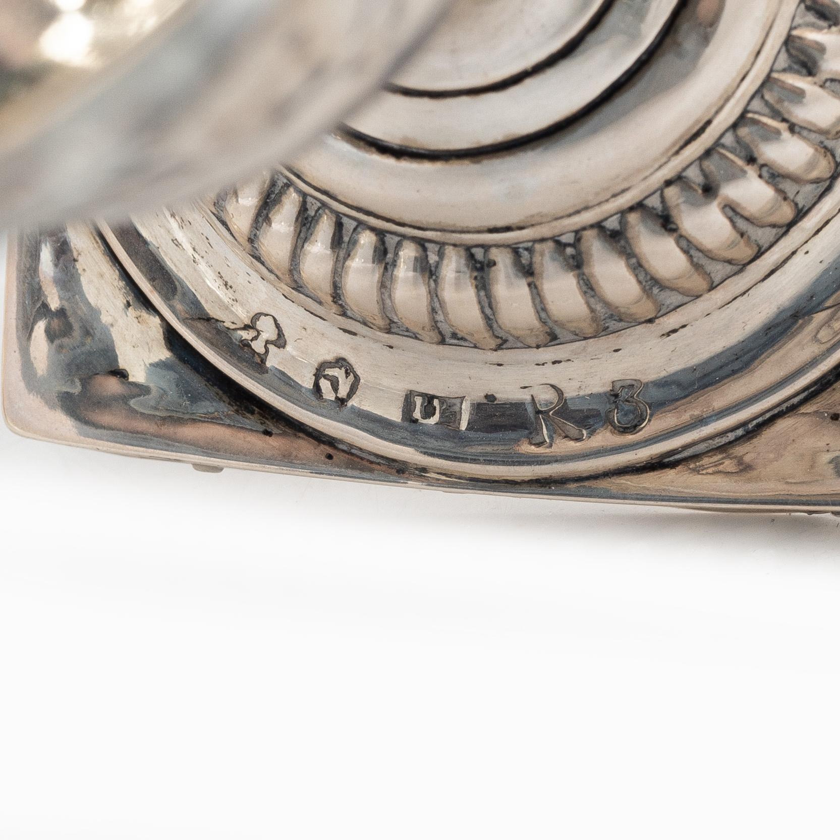 Three Swedish silver cups, 19th century.