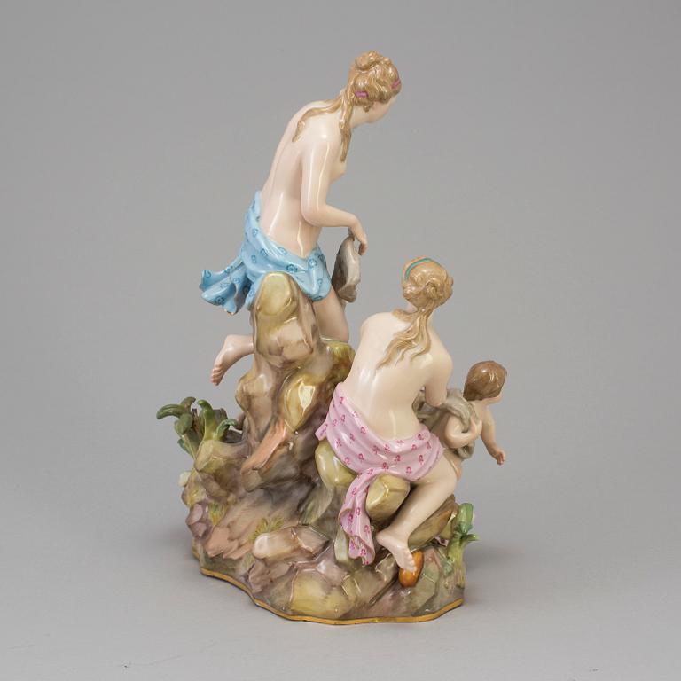 A late 19th century Meissen figurine.