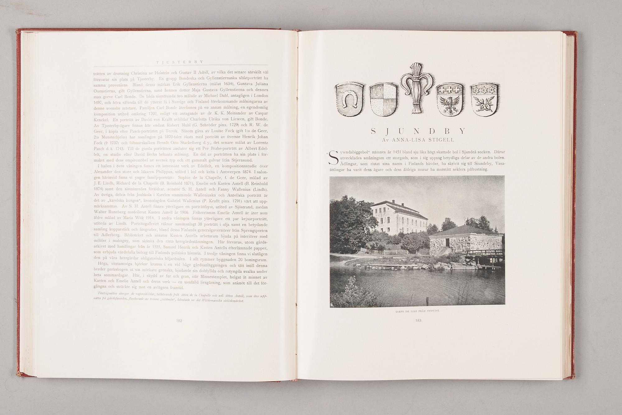 BÖCKER, 3 st, Herrgårdar i Finland, Söderstöms & Co Förlagsaktiebolag, Helsingfors 1928-29.
