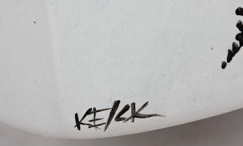 VAS, glas, Kosta Boda, Kjell Engman, sign. Upplaga 300 ex.