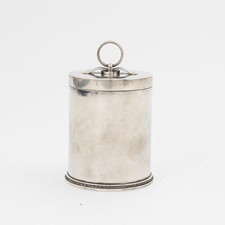 Atelier Borgila, tobaksburk, sterlingsilver, Stockholm 1937.