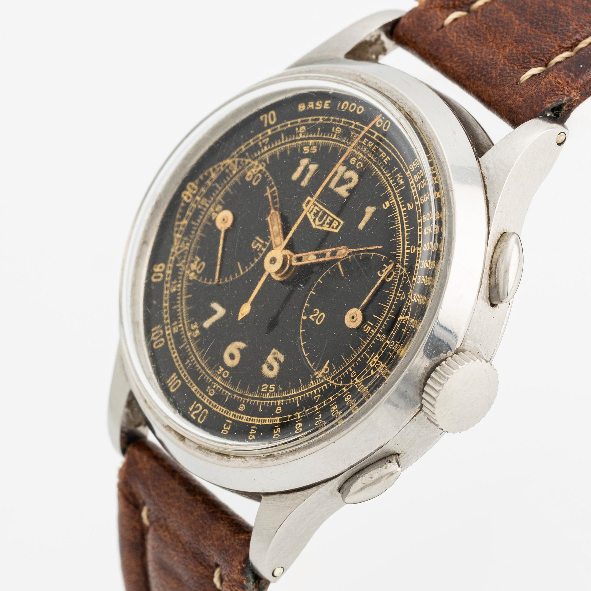 Cadran (sphère) Chronographe Vintage Pierce - Quadrants Et Télémètre - 29mm - Occasion