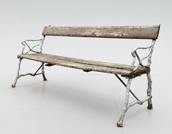 PARKSOFFA, gjutjärn, sent 1800-tal.