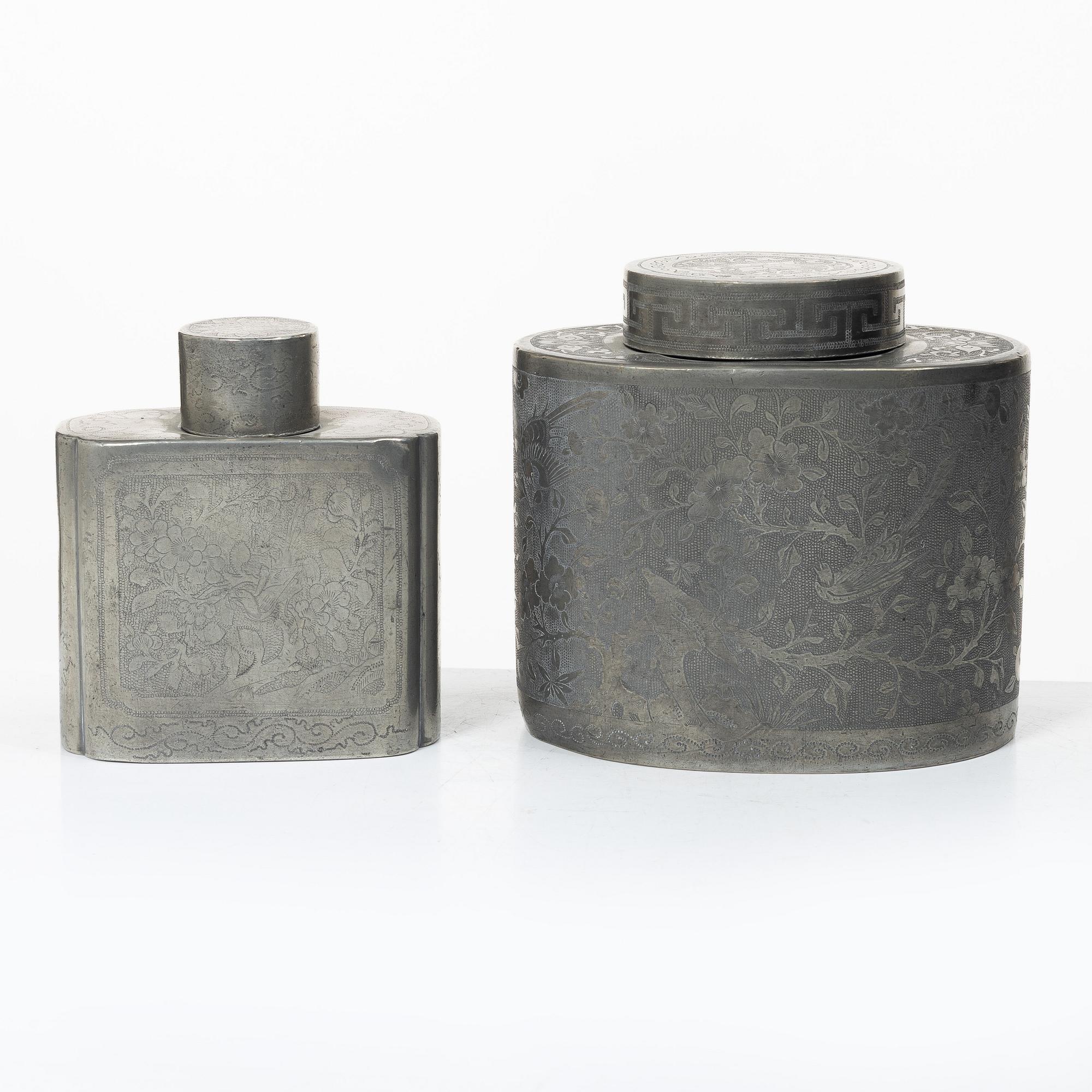 Tedosor, 2 st, tenn, Kina, 1800-tal.