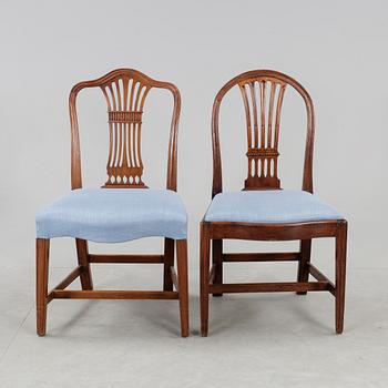 STOLAR, 4 + 2 st, Hepplewhite, England, 1800-tal.