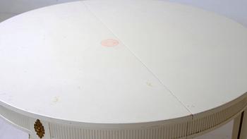 MATSALSMÖBLEMANG, 6 delar, gustaviansk stil, 1900-talets mitt.