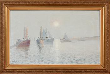 CHARLES FOLKE EDHAKE, olja på duk, signerad.