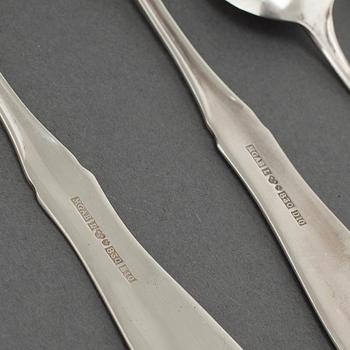 23 pieces of silver cutlery from MGAB in Lidköping, model "Uppsala", 1970s.